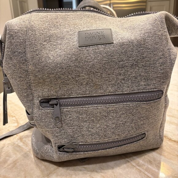 Dagne Dover large Indi neoprene diaper backpack in heather gray - Picture 1 of 1